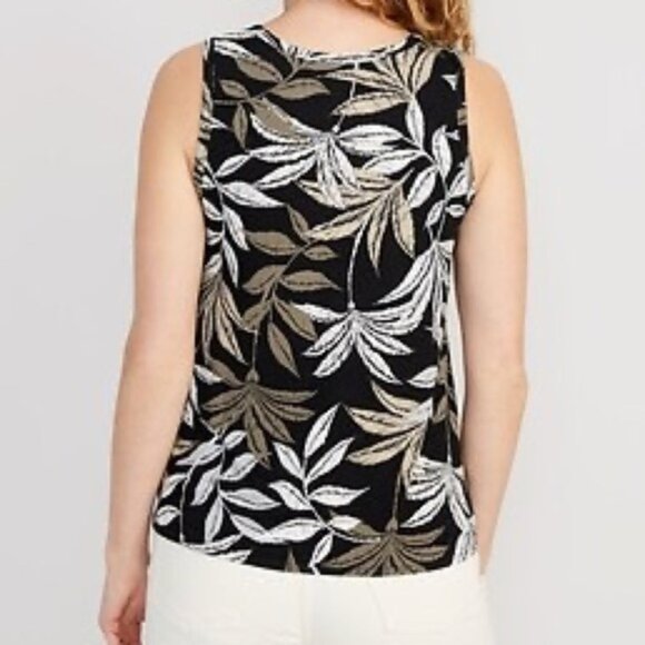 Old Navy XXL Luxe Tank Top Sleeveless Shirt Blouse Swing Long Length Relaxed Fit - Picture 2 of 9